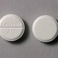 Lasix (Furosemide [ fur-oh-se-mide ])-LASIX® 40-40 mg-White-Round