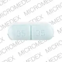 Lopressor hct (Hydrochlorothiazide and metoprolol [ hye-droe-klor-oh-thye-a-zide-and-me-toe-proe-lole ])-35 35 GEIGY-25 mg / 50 mg-Blue / White-Capsule-shape