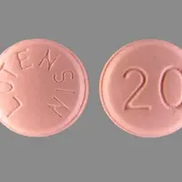 Lotensin (Benazepril [ ben-ay-ze-pril ])-LOTENSIN 20-20 mg-Pink-Round