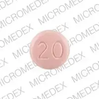 Lotensin (Benazepril [ ben-ay-ze-pril ])-LOTENSIN 20-20 mg-Pink-Round