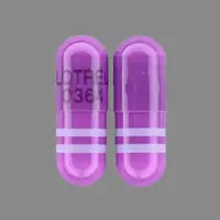 Lotrel (Amlodipine and benazepril [ am-loe-di-peen-and-ben-ay-ze-pril ])-LOTREL 0364-10 mg / 20 mg-Purple / White-Capsule-shape