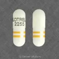 Lotrel (Amlodipine and benazepril [ am-loe-di-peen-and-ben-ay-ze-pril ])-LOTREL 2255-2.5 mg / 10 mg-White / Yellow-Capsule-shape