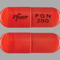 Lyrica (Pregabalin [ pre-gab-a-lin ])-Pfizer PGN 200-200 mg-Orange-Capsule-shape