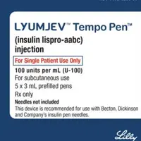 Lyumjev (Insulin lispro [ in-soo-lin-liss-pro ])-medicine-U-100 (100 units/mL) Tempo Pen