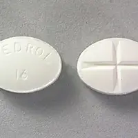 Medrol (Methylprednisolone (oral) [ meth-il-pred-nis-oh-lone ])-MEDROL 16-16 mg-White-Oval