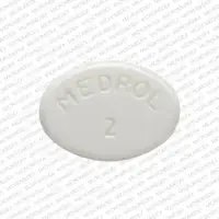 Medrol (Methylprednisolone (oral) [ meth-il-pred-nis-oh-lone ])-MEDROL 2-2 mg-White-Oval