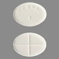 Medrol (Methylprednisolone (oral) [ meth-il-pred-nis-oh-lone ])-MEDROL 4-4 mg-White-Oval