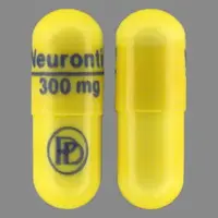 Neurontin (Gabapentin [ ga-ba-pen-tin ])-Neurontin 300 mg PD-300 mg-Yellow-Capsule-shape