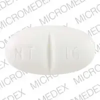 Neurontin (Gabapentin [ ga-ba-pen-tin ])-NT 16-600 mg-White-Oval