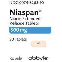 Niaspan er (Niacin (nicotinic acid) [ nye-a-sin ])-500-500 mg-Orange-Capsule-shape