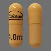 Ninlaro (Ixazomib [ ix-az-oh-mib ])-Takeda 4.0 mg-4.0 mg-Orange-Capsule-shape