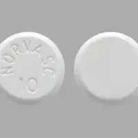 Norvasc (Amlodipine [ am-loe-di-peen ])-NORVASC 10-10 mg-White-Round