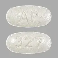 Np thyroid (Thyroid desiccated [ thye-roid ])-AP 327-15 mg-Tan-Oval