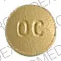 Oxycontin (Oxycodone [ ox-i-koe-done ])-OC 40-40 mg-Yellow-Round