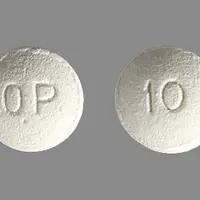 Oxycontin (Oxycodone [ ox-i-koe-done ])-OP 10-10 mg-White-Round