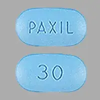 Paxil (Paroxetine [ pa-rox-a-teen ])-PAXIL 30-30 mg-Blue-Oval