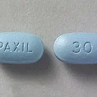 Paxil (Paroxetine [ pa-rox-a-teen ])-PAXIL 30-30 mg-Blue-Oval