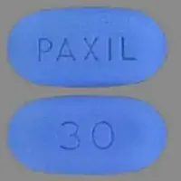 Paxil (Paroxetine [ pa-rox-a-teen ])-PAXIL 30-30 mg-Blue-Oval