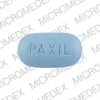 Paxil (Paroxetine [ pa-rox-a-teen ])-PAXIL 30-30 mg-Blue-Oval