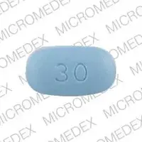 Paxil (Paroxetine [ pa-rox-a-teen ])-PAXIL 30-30 mg-Blue-Oval