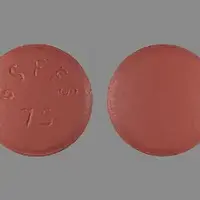 Promacta (Eltrombopag [ el-trom-boe-pag ])-GS FFS 75-75 mg-Pink-Round