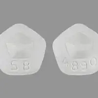 Requip (Ropinirole (oral) [ roe-pin-i-role ])-4890 SB-0.25 mg-White-Five-sided