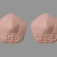 Requip (Ropinirole (oral) [ roe-pin-i-role ])-4893 SB-2 mg-Pink-Five-sided