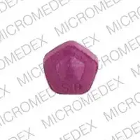 Requip (Ropinirole (oral) [ roe-pin-i-role ])-4895 SB-3 mg-Purple-Five-sided