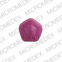 Requip (Ropinirole (oral) [ roe-pin-i-role ])-4895 SB-3 mg-Purple-Five-sided