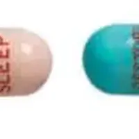 Restoril (Temazepam [ te-maz-e-pam ])-RESTORIL 7.5 mg M FOR SLEEP-7.5 mg-Blue & Pink-Capsule-shape