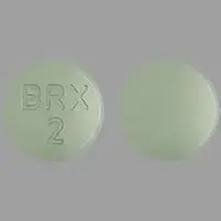 Rexulti (Brexpiprazole [ brex-pip-ra-zole ])-BRX 2-2 mg-Green-Round