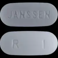 Risperdal (Risperidone (oral) [ ris-per-i-done ])-JANSSEN R 1-1 mg-White-Oval