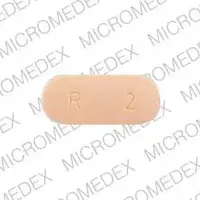 Risperdal (Risperidone (oral) [ ris-per-i-done ])-JANSSEN R 2-2 mg-Orange-Oval