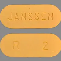 Risperdal (Risperidone (oral) [ ris-per-i-done ])-JANSSEN R 2-2 mg-Orange-Oval