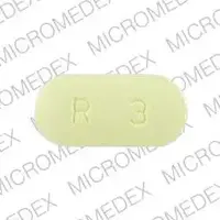 Risperdal (Risperidone (oral) [ ris-per-i-done ])-JANSSEN R 3-3 mg-Yellow-Oval