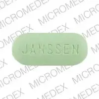 Risperdal (Risperidone (oral) [ ris-per-i-done ])-JANSSEN R 4-4 mg-Green-Oval