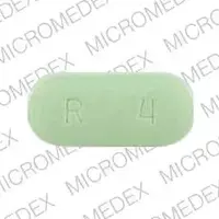 Risperdal (Risperidone (oral) [ ris-per-i-done ])-JANSSEN R 4-4 mg-Green-Oval