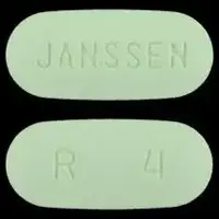 Risperdal (Risperidone (oral) [ ris-per-i-done ])-JANSSEN R 4-4 mg-Green-Oval