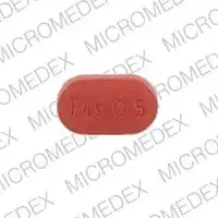 Risperdal (Risperidone (oral) [ ris-per-i-done ])-JANSSEN Ris 0.5-0.5 mg-Pink-Oval