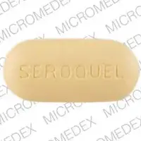 Seroquel (Quetiapine [ kwe-tye-a-peen ])-SEROQUEL 400-400 mg-Yellow-Oval