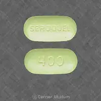 Seroquel (Quetiapine [ kwe-tye-a-peen ])-SEROQUEL 400-400 mg-Yellow-Oval