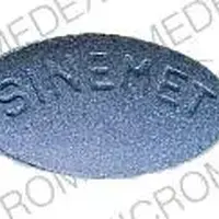 Sinemet (Carbidopa and levodopa [ kar-bi-doe-pa-and-lee-voe-doe-pa ])-SINEMET 647-10 mg / 100 mg-Blue-Oval