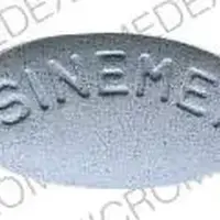 Sinemet (Carbidopa and levodopa [ kar-bi-doe-pa-and-lee-voe-doe-pa ])-SINEMET 654-25 mg / 250 mg-Blue-Oval