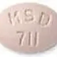 Singulair (Montelukast [ mon-te-loo-kast ])-SINGULAIR MSD 711-4 mg-Pink-Oval