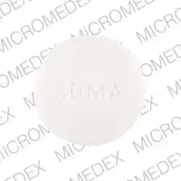 Soma (Carisoprodol [ kar-eye-soe-proe-dole ])-37 WALLACE 2001 SOMA-350 mg-White-Round