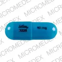 Strattera (Atomoxetine [ at-oh-mox-e-teen ])-Lilly 3229 40 mg-40 mg-Blue-Capsule-shape