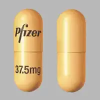 Sutent (Sunitinib [ soo-nit-in-ib ])-Pfizer STN 37.5 mg-37.5 mg-Yellow-Capsule-shape