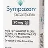 Sympazan (Clobazam [ kloe-ba-zam ])-C20-20 mg-White-Rectangle