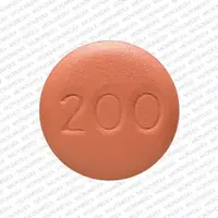 Topamax (Topiramate [ toe-pyre-a-mate ])-OMN 200-200 mg-Peach-Round