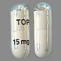 Topamax (Topiramate [ toe-pyre-a-mate ])-TOP 15 mg-15 mg-White-Capsule-shape